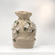 Floral White Vase - Flower Vase | Ceramic Vase | Home Decor | Floral Vase